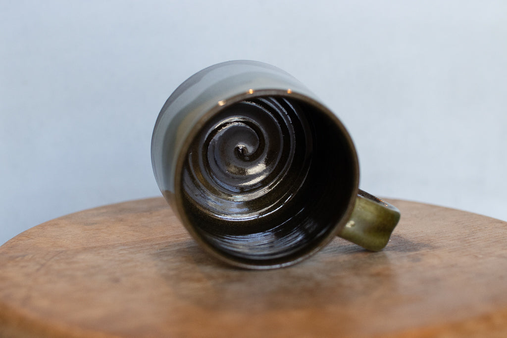 佐川義乱 / マグカップS グリーン系/もくもく柄