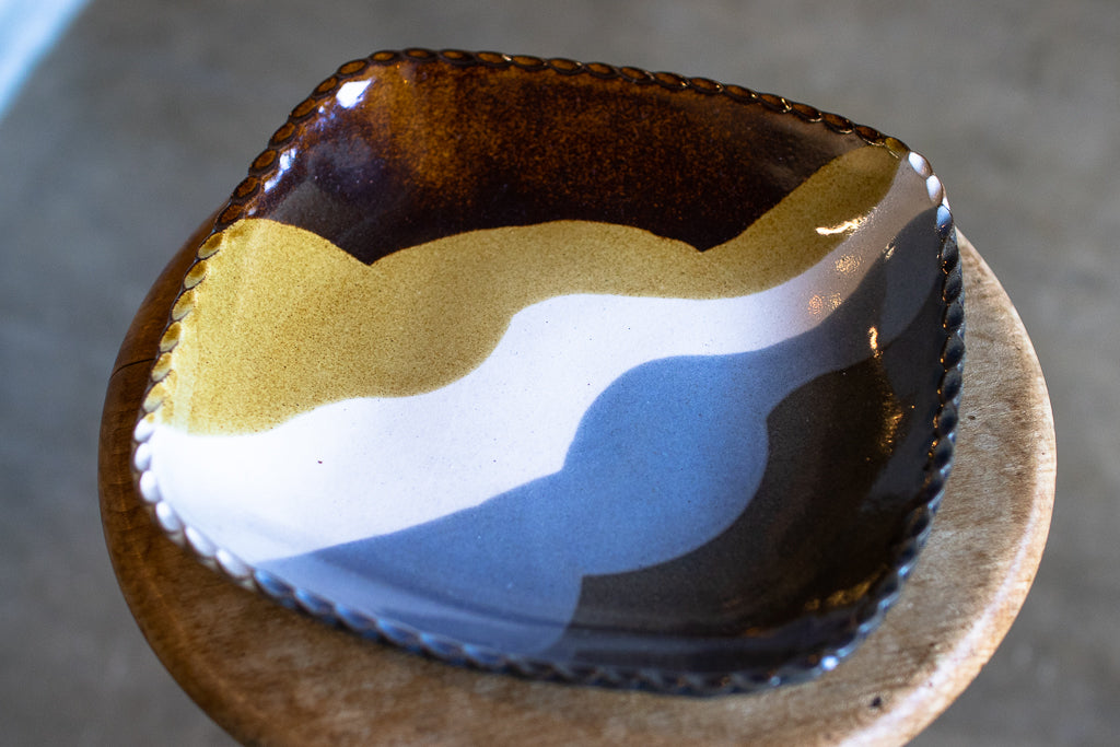 佐川義乱 / スクエアプレートL(水色系)