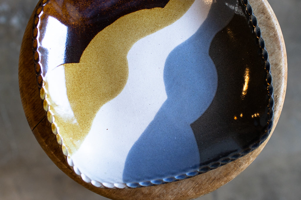 佐川義乱 / スクエアプレートL(水色系)