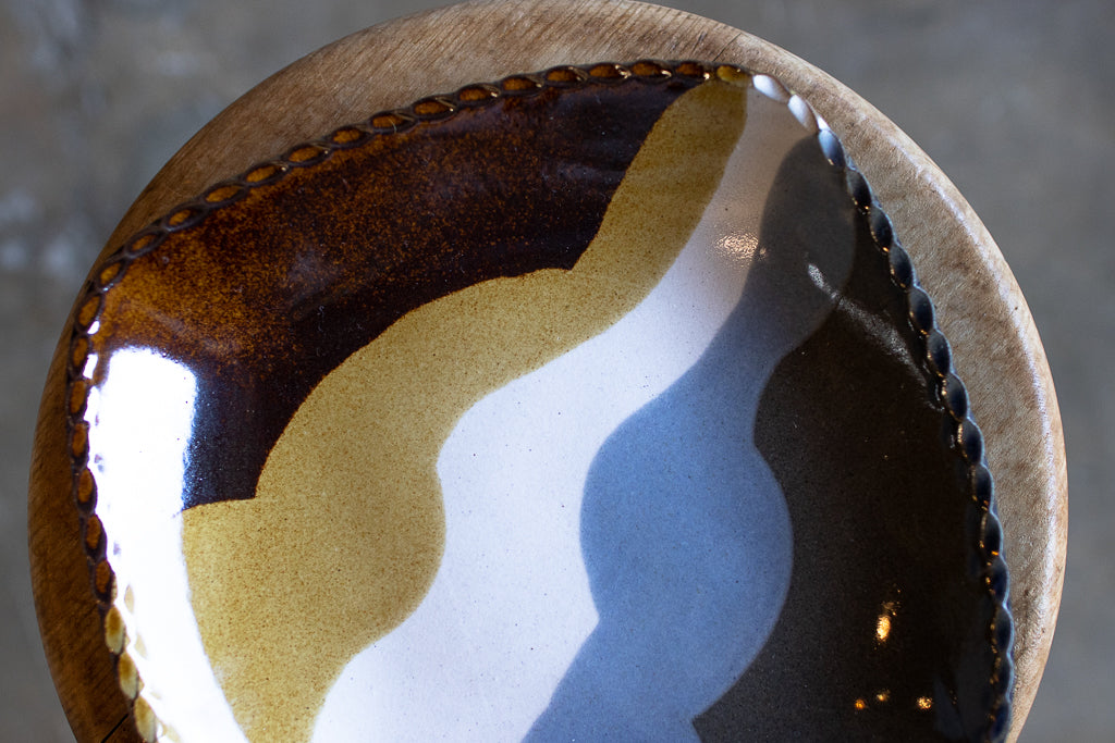 佐川義乱 / スクエアプレートL(水色系)