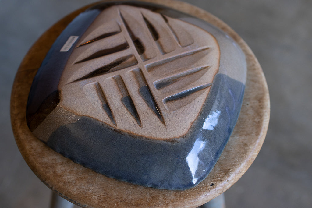 佐川義乱 / スクエアプレートL(水色系)