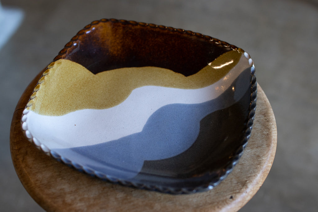 佐川義乱 / スクエアプレートL(水色系)