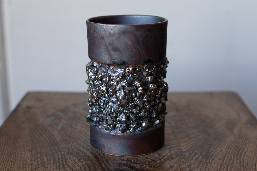 野中麟太郎 / 石のカップ(ブラック・細タイプ)