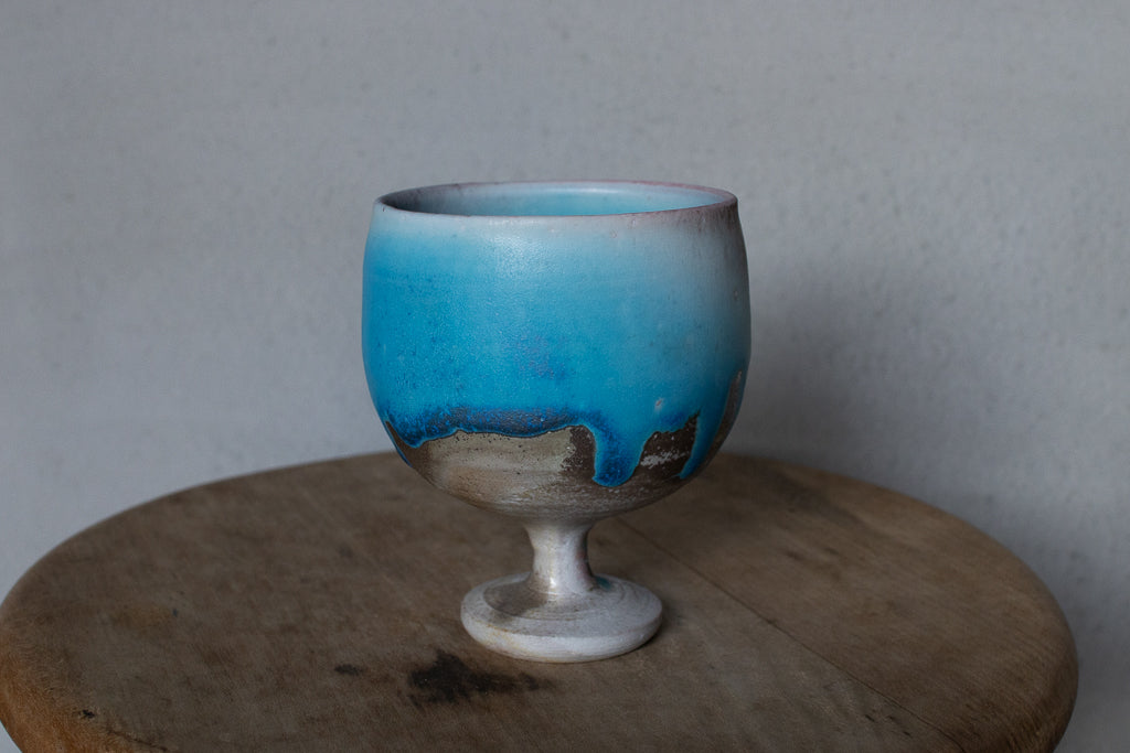 高橋燎 / ゴブレット 薪窯(トレインキルン)'24個展出展作品 A