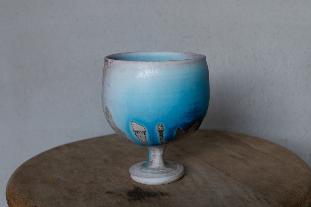 高橋燎 / ゴブレット 薪窯(トレインキルン)'24個展出展作品 A