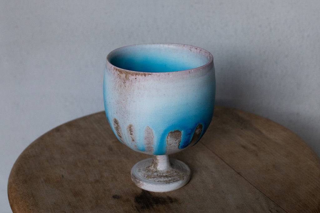 高橋燎 / ゴブレット 薪窯(トレインキルン)'24個展出展作品 B