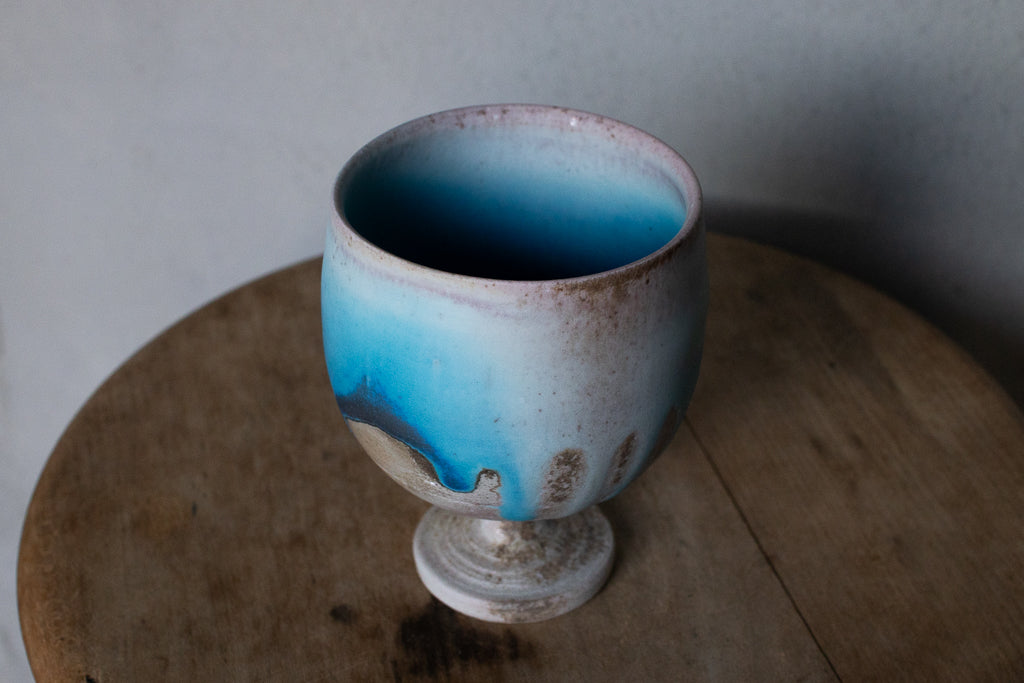 高橋燎 / ゴブレット 薪窯(トレインキルン)'24個展出展作品 B