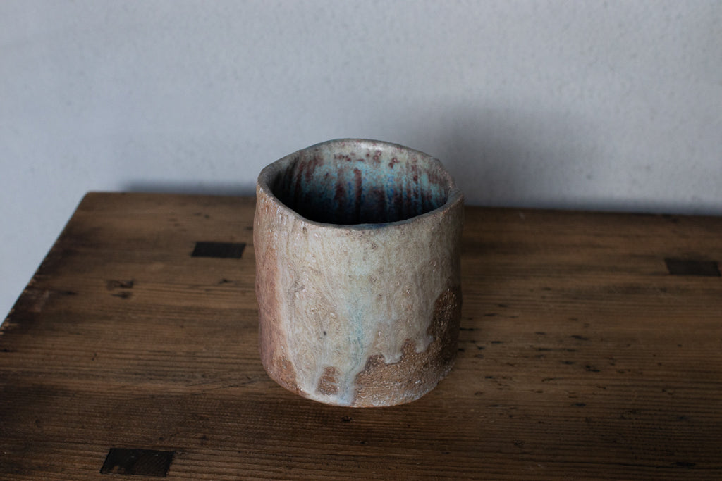 高橋燎 / フリーカップ・湯呑みA 薪窯(トレインキルン)'24個展出展作品