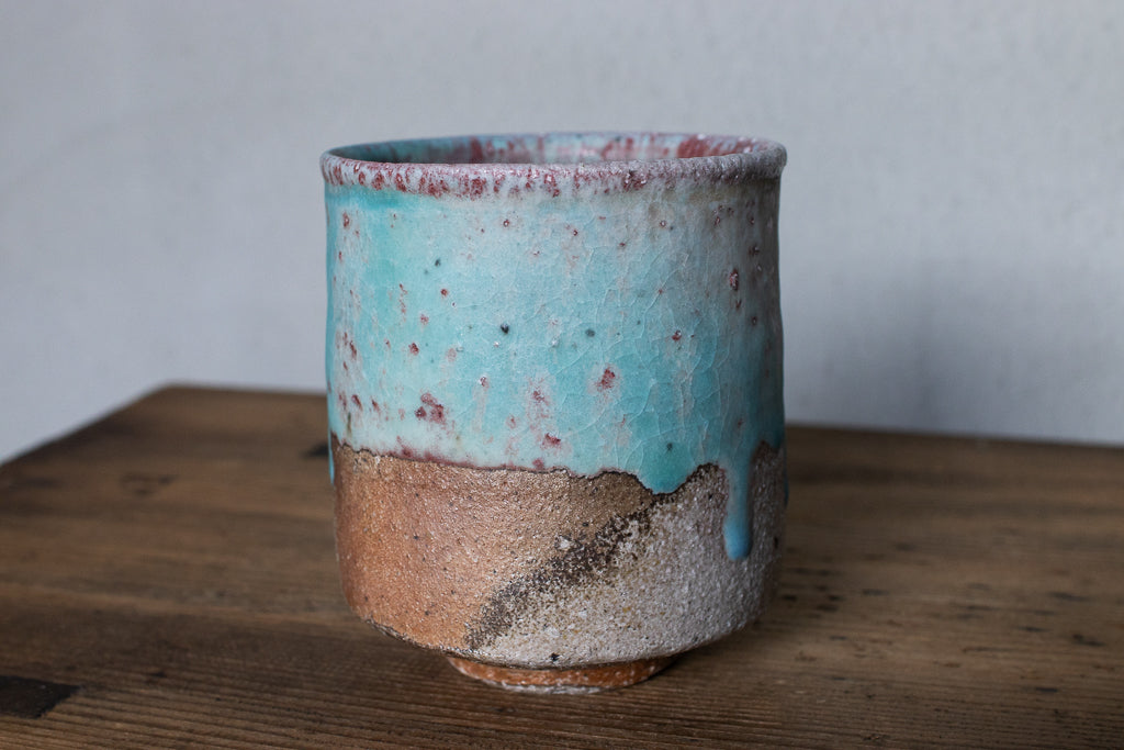 高橋燎 / フリーカップ・湯呑みC 薪窯(トレインキルン)'24個展出展作品