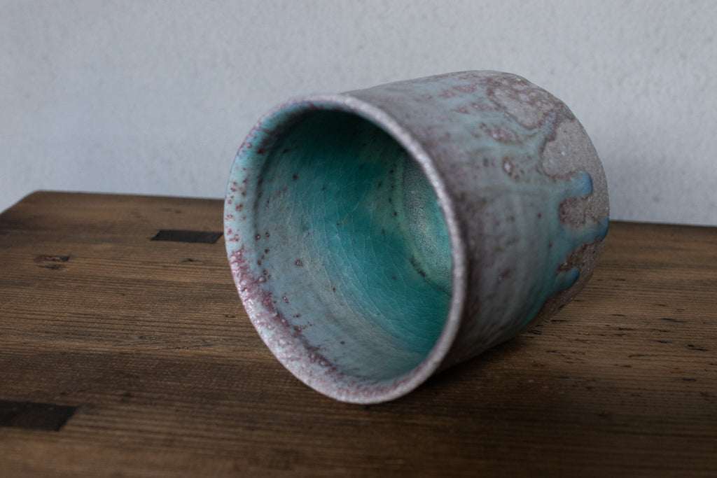 高橋燎 / フリーカップ・湯呑みC 薪窯(トレインキルン)'24個展出展作品