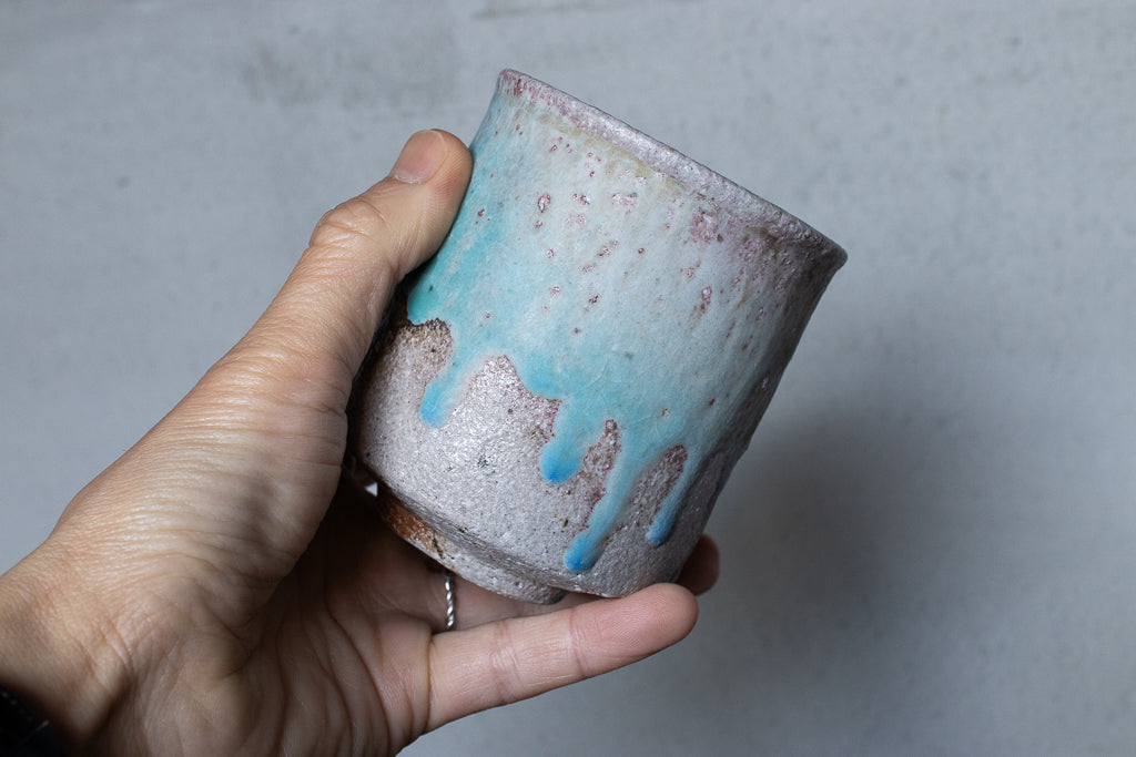 高橋燎 / フリーカップ・湯呑みC 薪窯(トレインキルン)'24個展出展作品