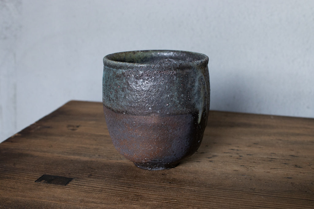 高橋燎 / 丸湯呑み・フリーカップ 薪窯(トレインキルン)'24個展出展作品
