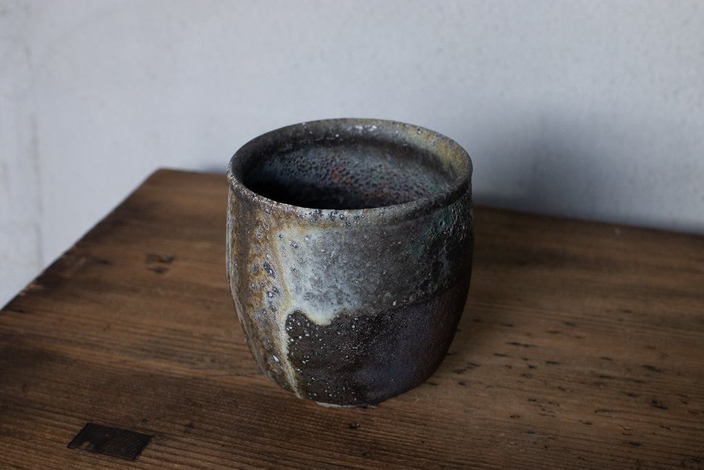 高橋燎 / 丸湯呑み・フリーカップ 薪窯(トレインキルン)'24個展出展作品