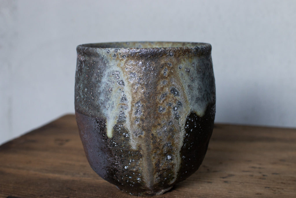 高橋燎 / 丸湯呑み・フリーカップ 薪窯(トレインキルン)'24個展出展作品