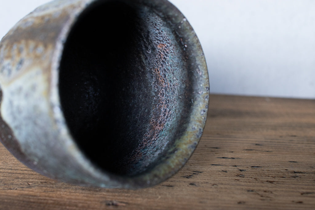 高橋燎 / 丸湯呑み・フリーカップ 薪窯(トレインキルン)'24個展出展作品