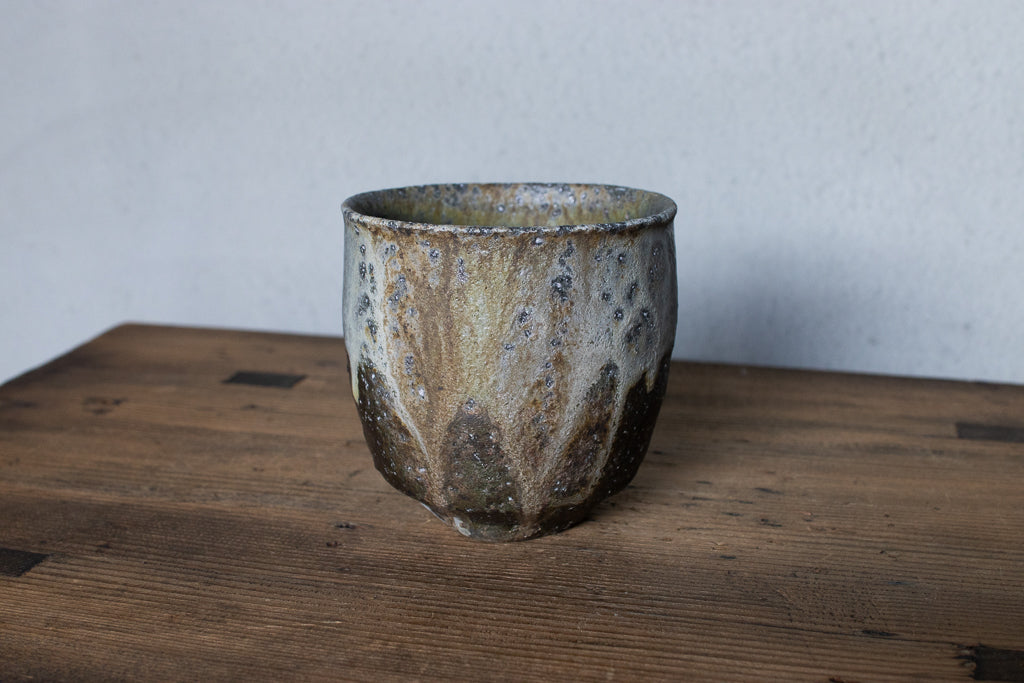 高橋燎 / 丸湯呑み・フリーカップ 薪窯(トレインキルン)'24個展出展作品