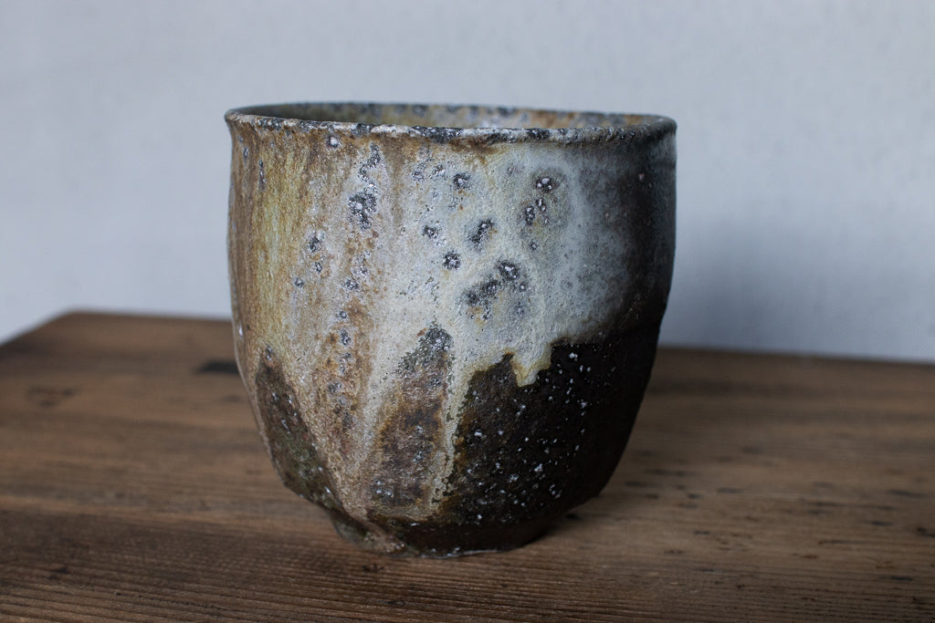 高橋燎 / 丸湯呑み・フリーカップ 薪窯(トレインキルン)'24個展出展作品