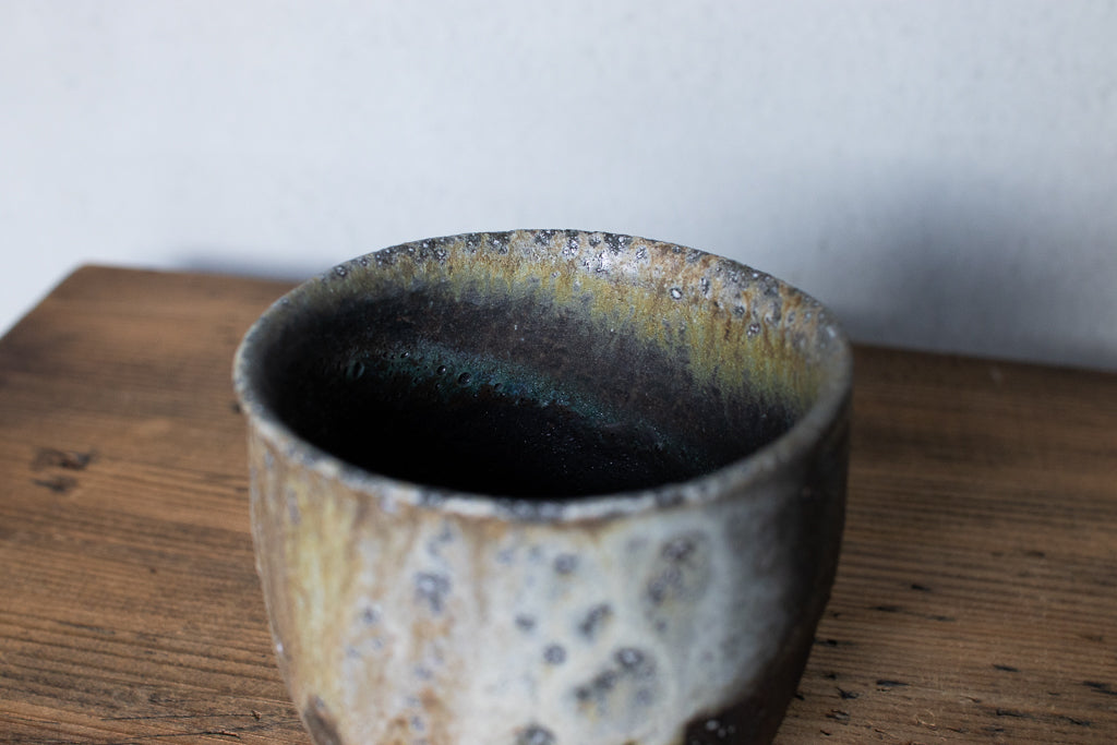 高橋燎 / 丸湯呑み・フリーカップ 薪窯(トレインキルン)'24個展出展作品