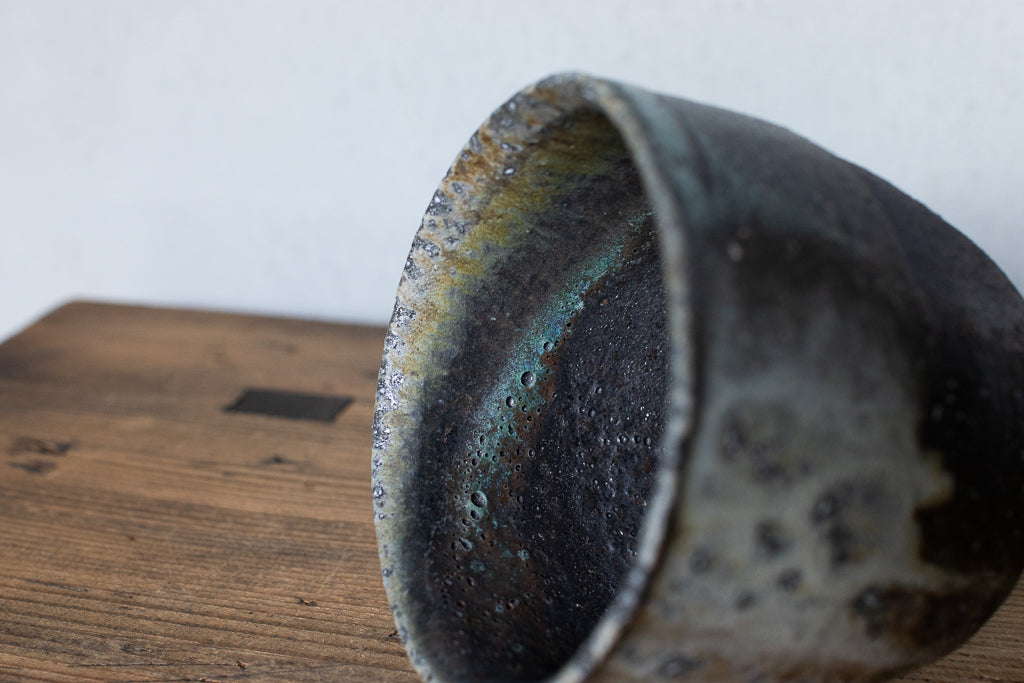 高橋燎 / 丸湯呑み・フリーカップ 薪窯(トレインキルン)'24個展出展作品