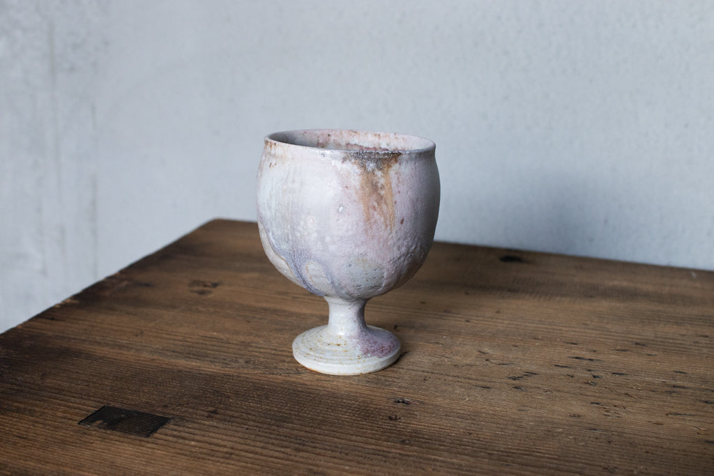高橋燎 / ミニミニゴブレット・ぐい呑 薪窯(トレインキルン)'24個展出展作品