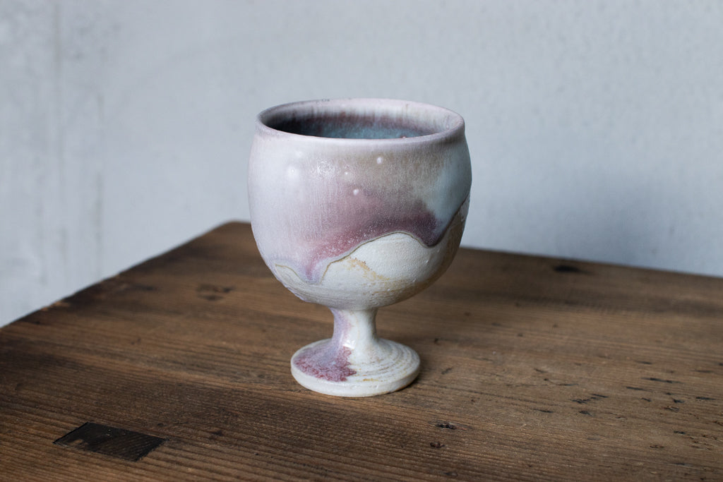 高橋燎 / ミニミニゴブレット・ぐい呑 薪窯(トレインキルン)'24個展出展作品