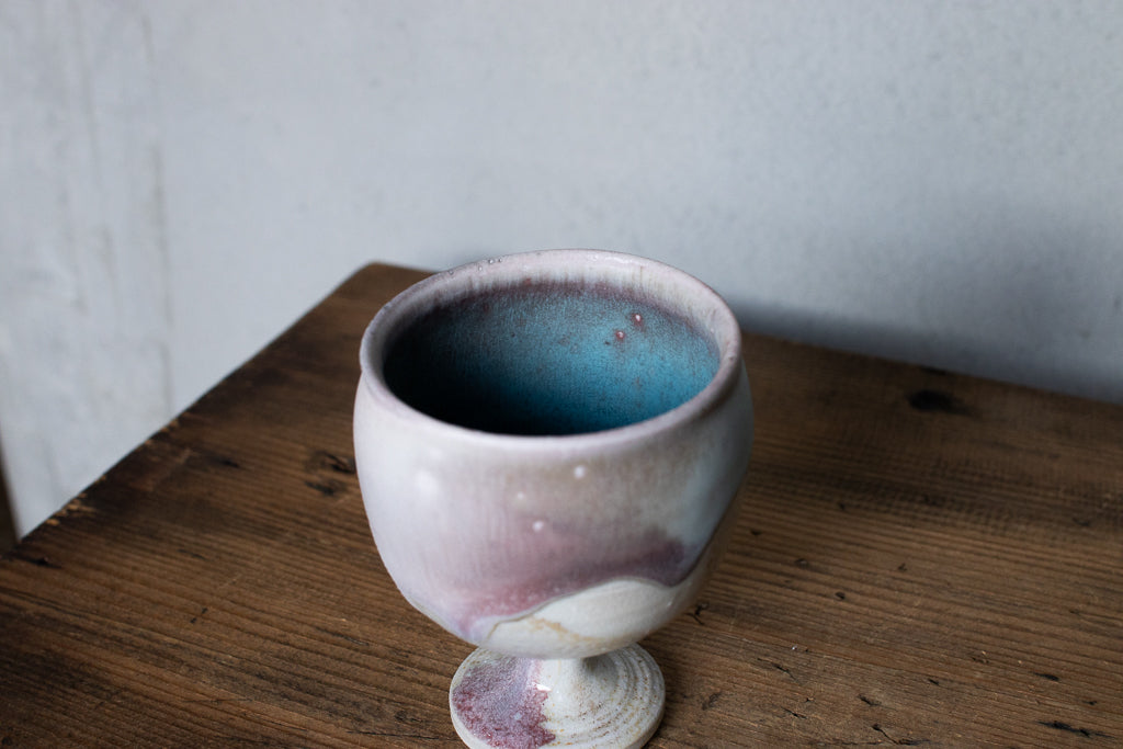 高橋燎 / ミニミニゴブレット・ぐい呑 薪窯(トレインキルン)'24個展出展作品