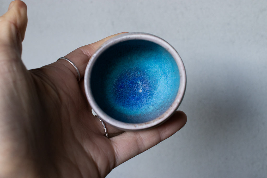 高橋燎 / ミニミニゴブレット・ぐい呑 薪窯(トレインキルン)'24個展出展作品