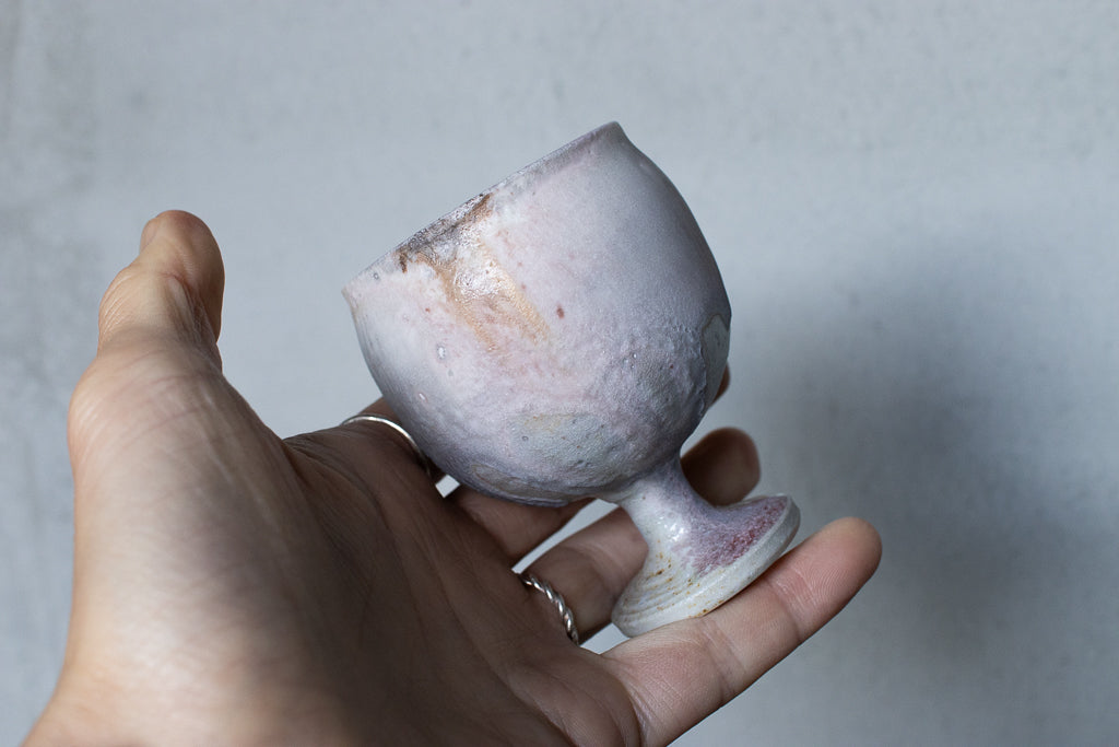 高橋燎 / ミニミニゴブレット・ぐい呑 薪窯(トレインキルン)'24個展出展作品