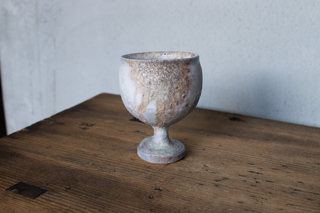 高橋燎 / ミニミニゴブレット・ぐい呑 薪窯(トレインキルン)'24個展出展作品