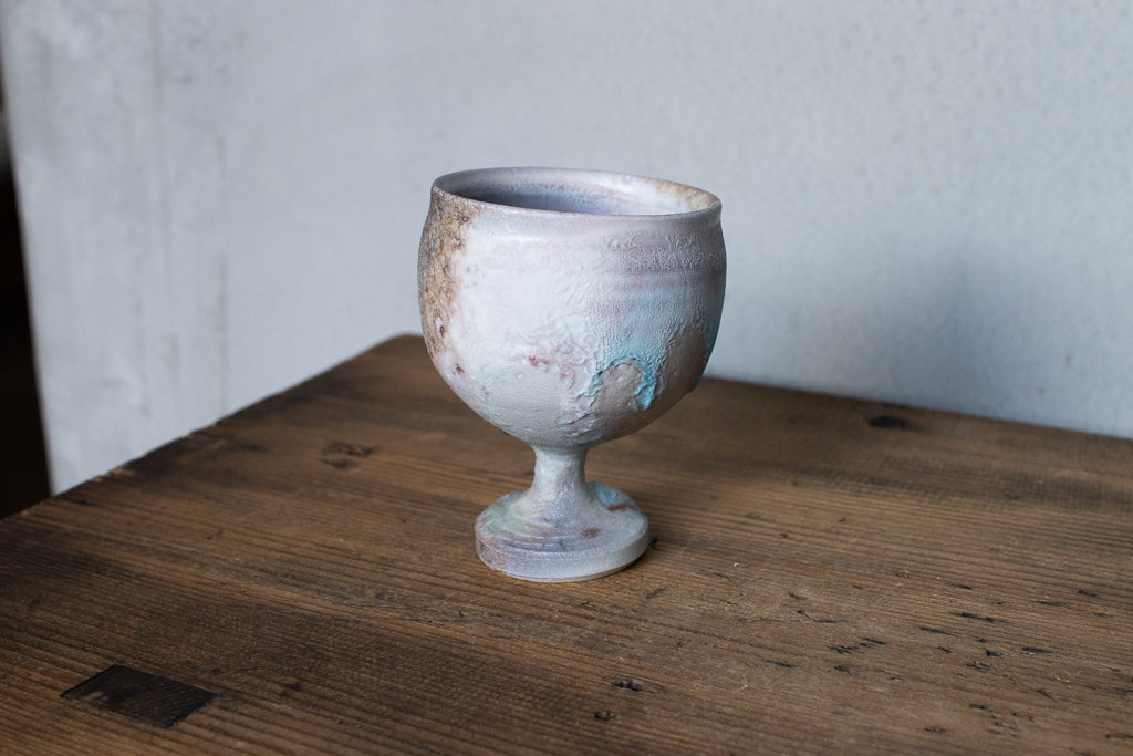 高橋燎 / ミニミニゴブレット・ぐい呑 薪窯(トレインキルン)'24個展出展作品