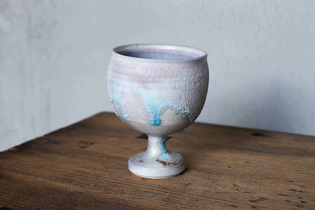 高橋燎 / ミニミニゴブレット・ぐい呑 薪窯(トレインキルン)'24個展出展作品