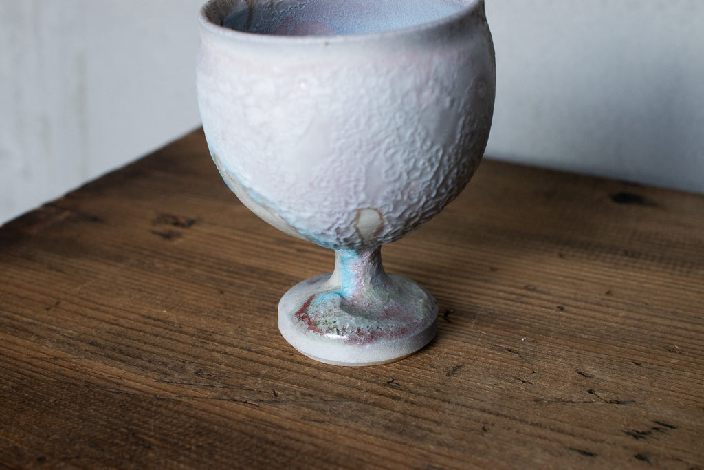 高橋燎 / ミニミニゴブレット・ぐい呑 薪窯(トレインキルン)'24個展出展作品