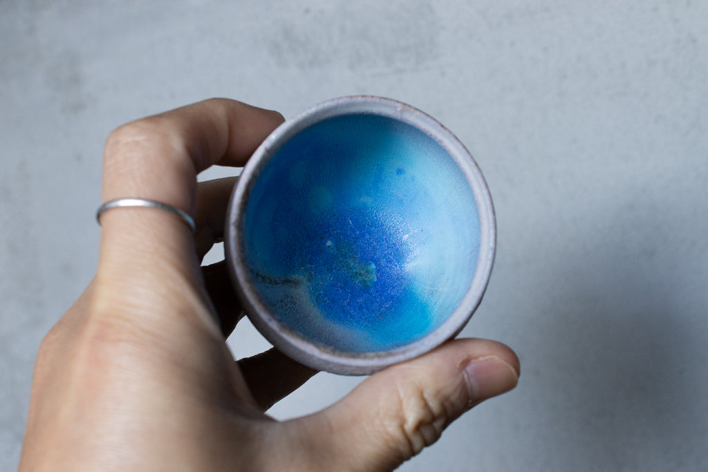 高橋燎 / ミニミニゴブレット・ぐい呑 薪窯(トレインキルン)'24個展出展作品