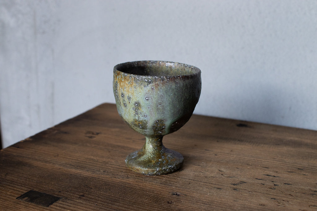 高橋燎 / ミニミニゴブレット・ぐい呑 薪窯(トレインキルン)'24個展出展作品