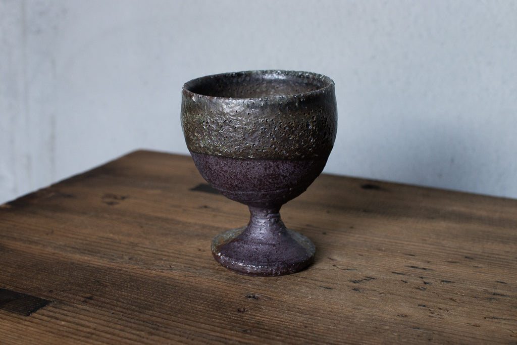 高橋燎 / ミニミニゴブレット・ぐい呑 薪窯(トレインキルン)'24個展出展作品