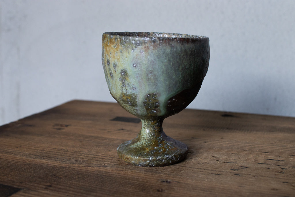 高橋燎 / ミニミニゴブレット・ぐい呑 薪窯(トレインキルン)'24個展出展作品