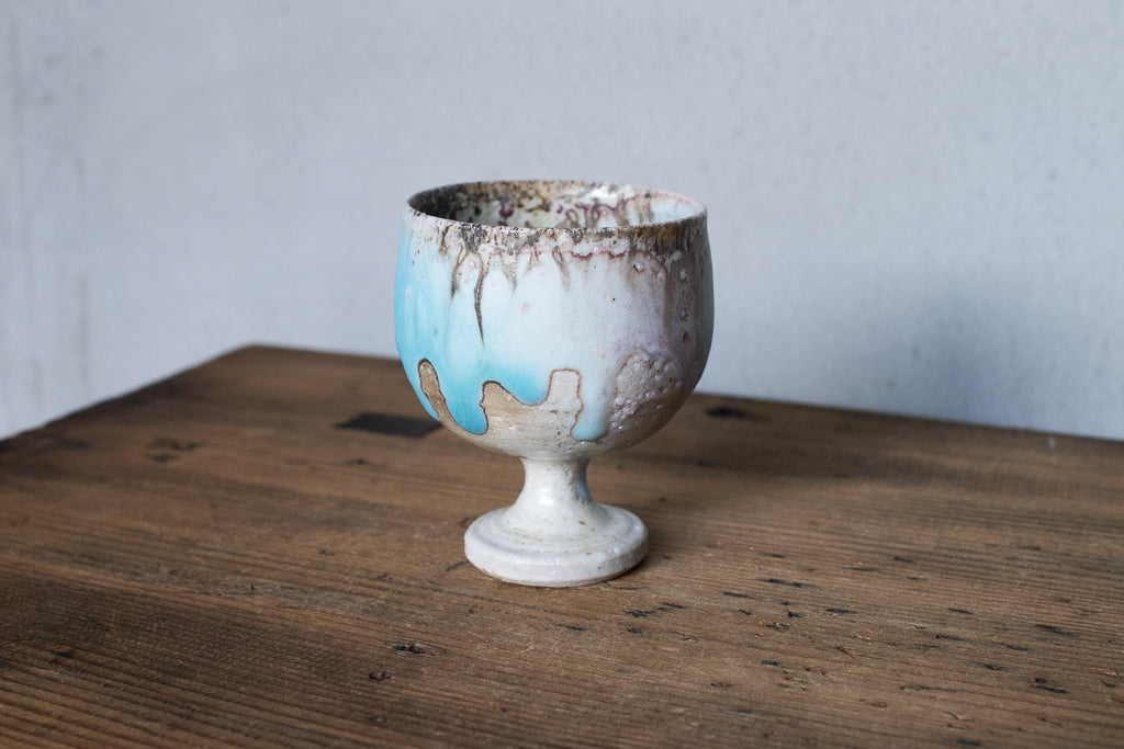 高橋燎 / ミニミニゴブレット・ぐい呑 薪窯(トレインキルン)'24個展出展作品