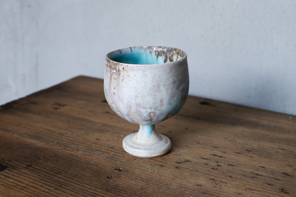 高橋燎 / ミニミニゴブレット・ぐい呑 薪窯(トレインキルン)'24個展出展作品