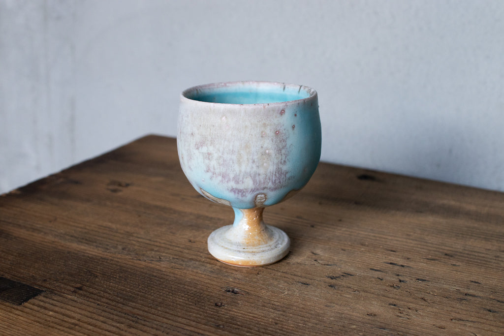 高橋燎 / ミニミニゴブレット・ぐい呑 薪窯(トレインキルン)'24個展出展作品