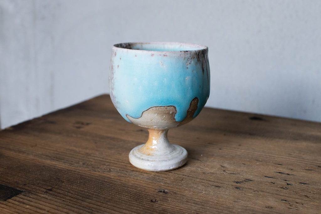 高橋燎 / ミニミニゴブレット・ぐい呑 薪窯(トレインキルン)'24個展出展作品