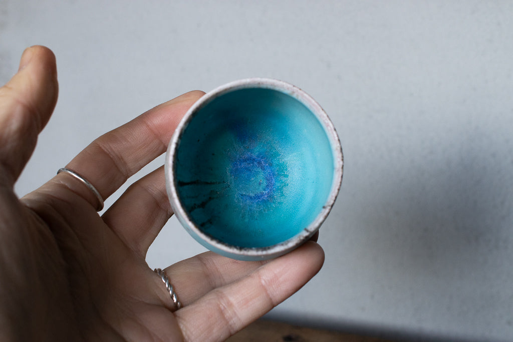 高橋燎 / ミニミニゴブレット・ぐい呑 薪窯(トレインキルン)'24個展出展作品