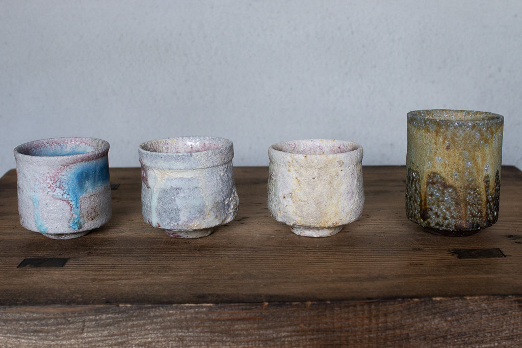 高橋燎 / ぐい呑 各種 薪窯(トレインキルン)'24個展出展作品