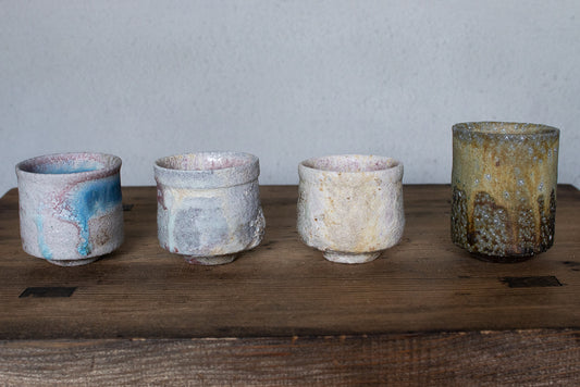 高橋燎 / ぐい呑 各種 薪窯(トレインキルン)'24個展出展作品