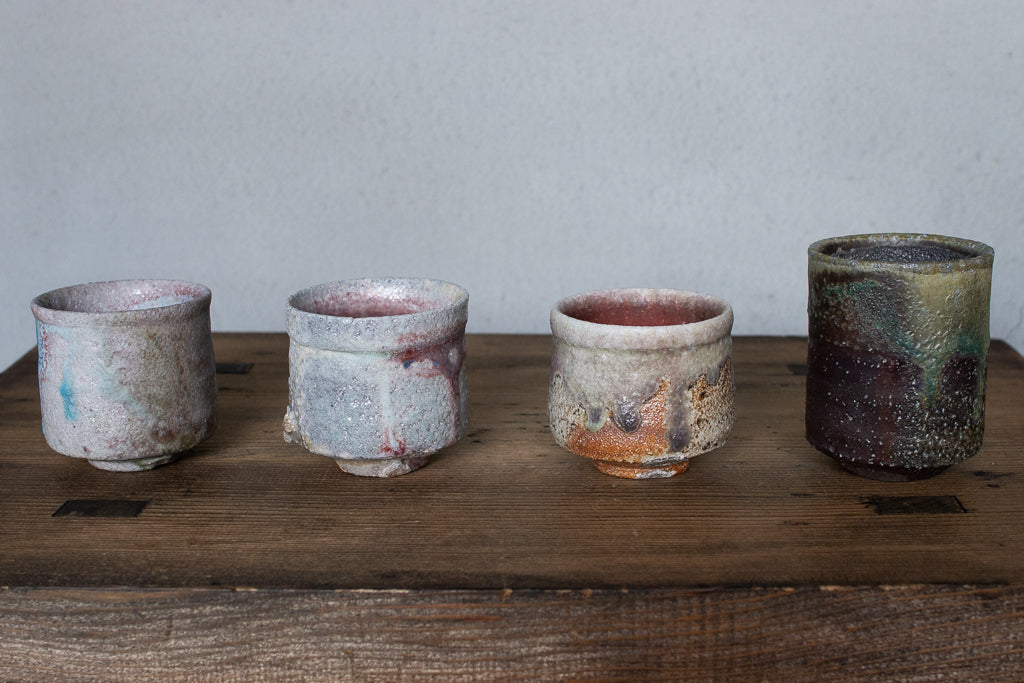 高橋燎 / ぐい呑 各種 薪窯(トレインキルン)'24個展出展作品