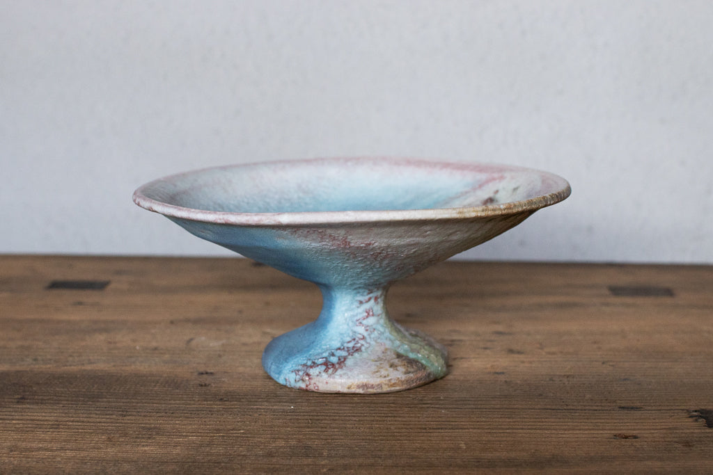 高橋燎 / コンポート皿・台皿 薪窯(トレインキルン)'24個展出展作品