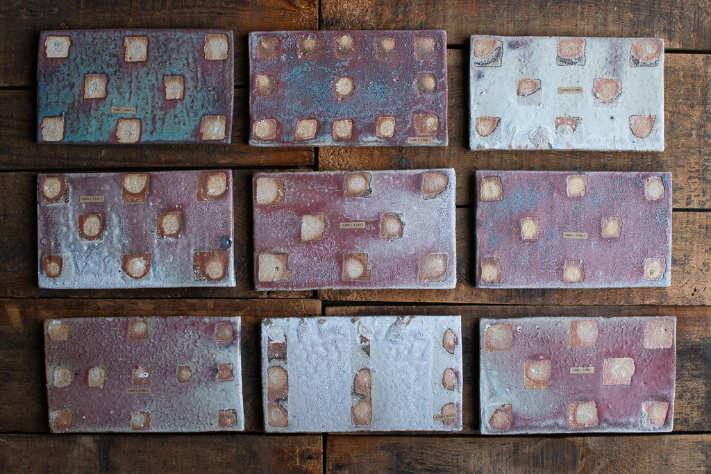 高橋燎 / 板皿 小 各種 薪窯(トレインキルン) '24個展出展作品