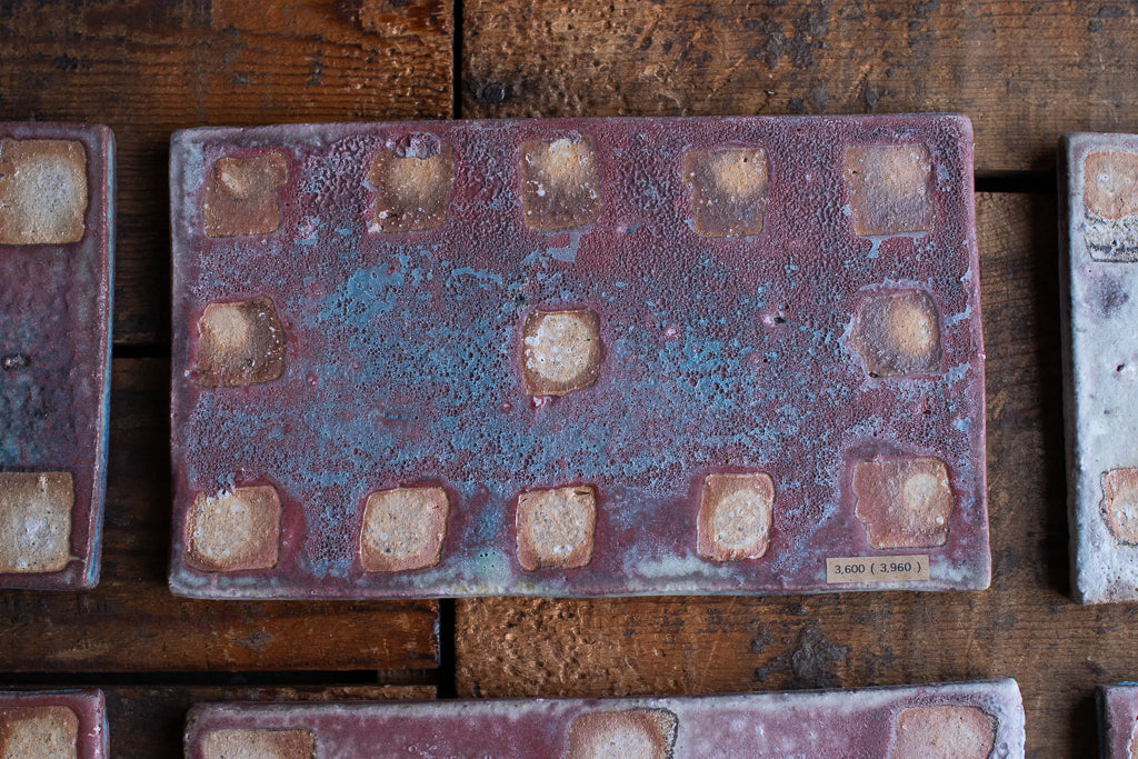 高橋燎 / 板皿 小 各種 薪窯(トレインキルン) '24個展出展作品