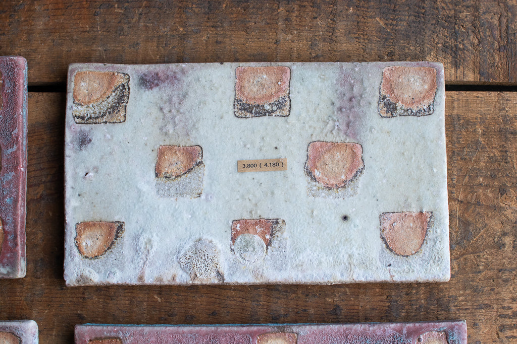 高橋燎 / 板皿 小 各種 薪窯(トレインキルン) '24個展出展作品