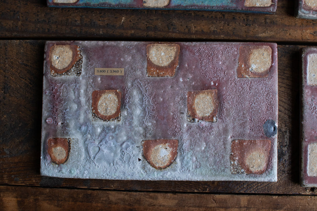 高橋燎 / 板皿 小 各種 薪窯(トレインキルン) '24個展出展作品