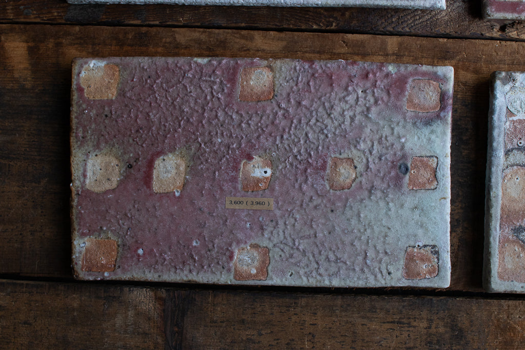 高橋燎 / 板皿 小 各種 薪窯(トレインキルン) '24個展出展作品